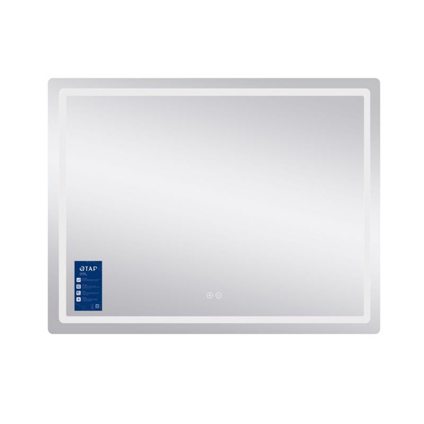 Дзеркало Qtap Mideya (MI1) 1200 х 800 з LED-підсвічуванням Touch, з антизапотіванням, димером, рег. яскравості (QT2078F12080)