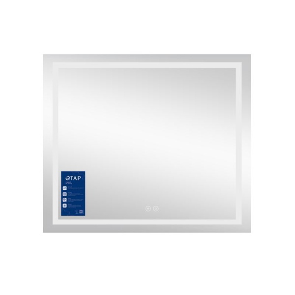 Дзеркало Qtap Mideya (MI1) 800 х 700 з LED-підсвіткою Touch, з антизапотіванням, димером (QT2078NCF8070W)