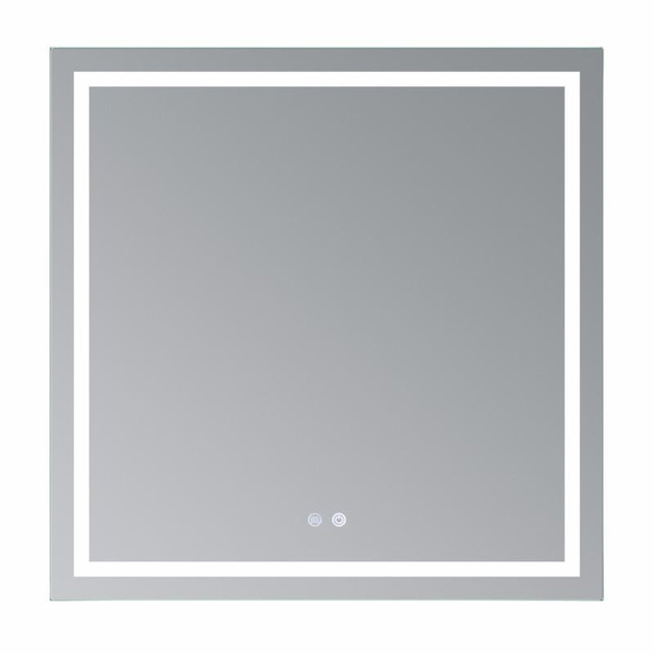 Дзеркало Qtap Mideya (MI1) 800 х 800 з LED-підсвічуванням Touch, з антизапотіванням, димером, рег. яскравості (QT2078NCF808048477)