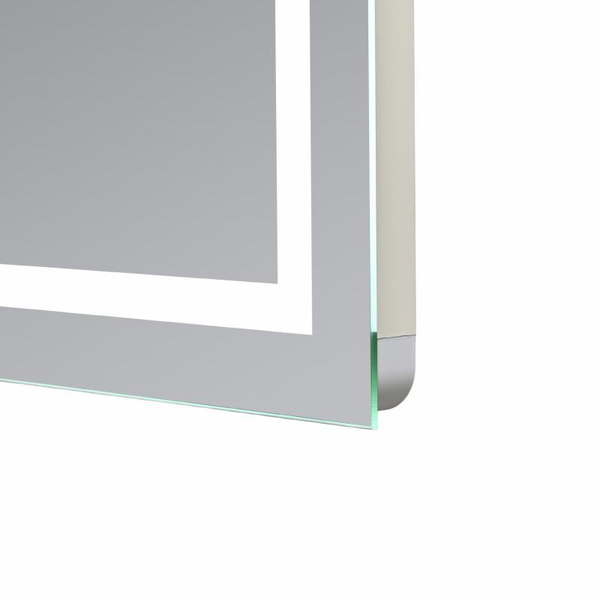 Дзеркало Qtap Mideya (MI1) 800 х 800 з LED-підсвічуванням Touch, з антизапотіванням, димером, рег. яскравості (QT2078NCF808048477)