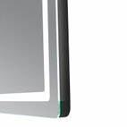 Дзеркало Qtap Mideya (MI2) 1000 х 800 з годинником, з LED-підсвічуванням Touch, з антизапотіванням, димером, рег. яскравості (QTMID100080049266)