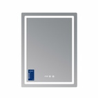 Дзеркало Qtap Mideya (MI2) 600 х 800 з годинником, з LED-підсвічуванням Touch, з антизапотіванням, димером, рег. яскравості (QTMID60080049627)