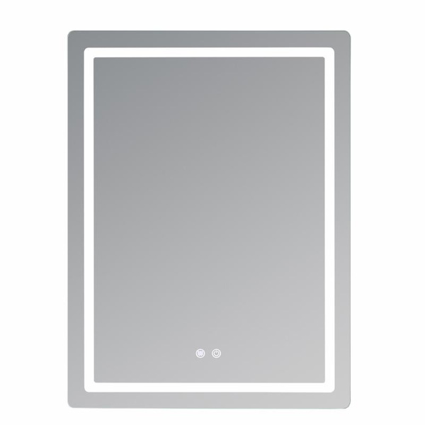 Дзеркало Qtap Mideya (MI2) 600 х 800 з LED-підсвічуванням Touch, з антизапотіванням, димером, рег. яскравості (QT2078F6080)