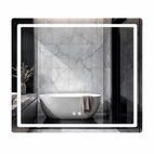 Дзеркало Qtap Mideya (MI2) 800 х 700 з LED-підсвічуванням Touch, з антизапотіванням, димером, рег. яскравості (QT2078NCF807048476)