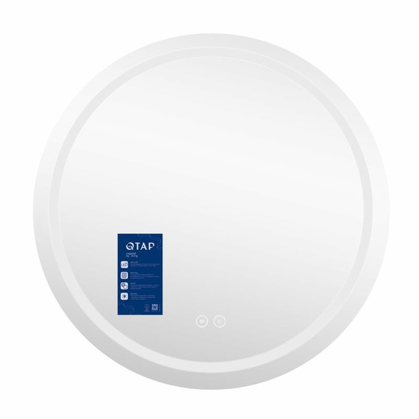 Дзеркало Qtap Mideya R1000 з LED-підсвічуванням Touch, з антизапотіванням, димером (QTMIDR100049003)