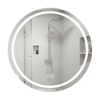 Дзеркало Qtap Mideya R800 з LED-підсвіткою Touch, з антизапотіванням, димером (QT2078NCR8080W)