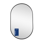Дзеркало Qtap Scorpio (SC1) з LED-підсвічуванням Touch, з антизапотіванням, димером, рег. темп. кольору (3000-6500K) Black (QTSC500800)
