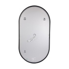 Дзеркало Qtap Scorpio (SC1) з LED-підсвічуванням Touch, з антизапотіванням, димером, рег. темп. кольору (3000-6500K) Black (QTSC500900)