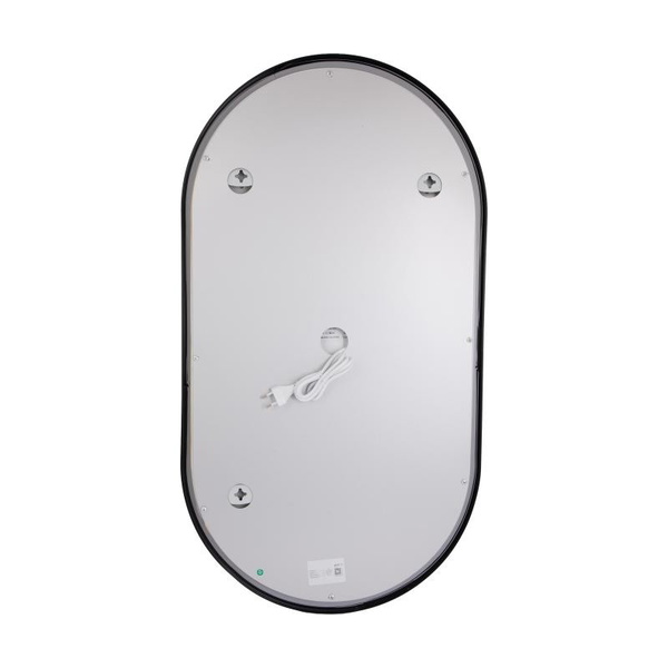 Дзеркало Qtap Scorpio (SC1) з LED-підсвічуванням Touch, з антизапотіванням, димером, рег. темп. кольору (3000-6500K) Black (QTSC500900)