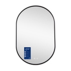 Дзеркало Qtap Scorpio (SC1) з LED-підсвічуванням Touch, з антизапотіванням, димером, рег. темп. кольору (3000-6500K) Black (QTSC600900)
