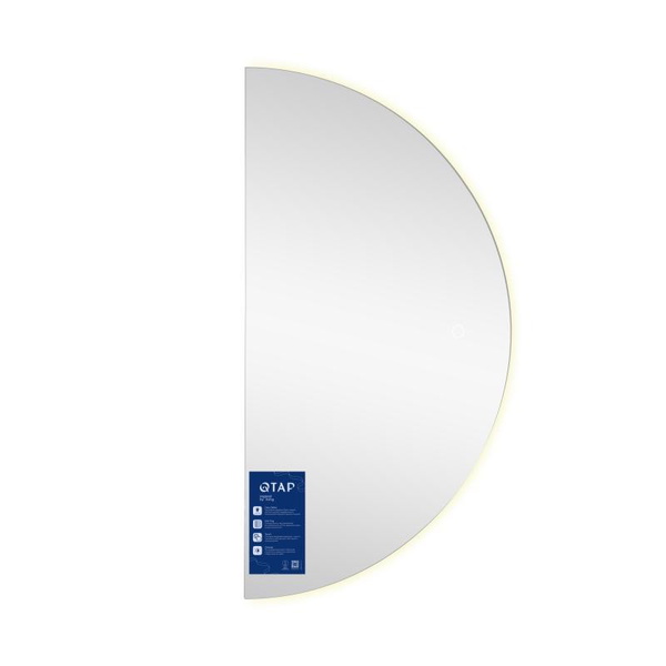 Дзеркало Qtap Taurus HR1200 з LED-підсвічуванням Touch, з антизапотіванням, димером, рег. темп. кольору (3000-6500K) (QTTAUHR1200)