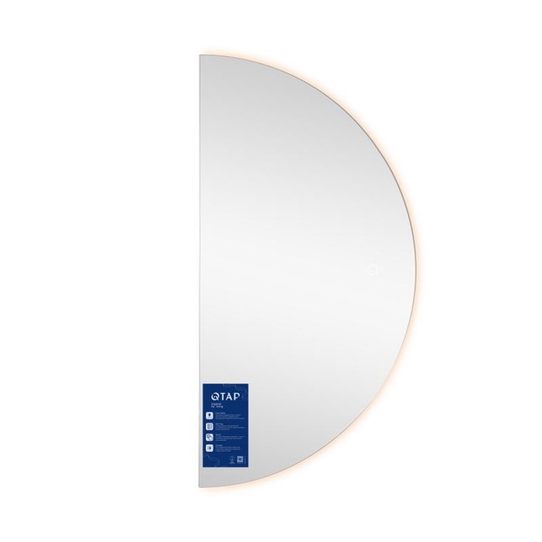 Дзеркало Qtap Taurus HR1200 з LED-підсвічуванням Touch, з антизапотіванням, димером, рег. темп. кольору (3000-6500K) (QTTAUHR1200)