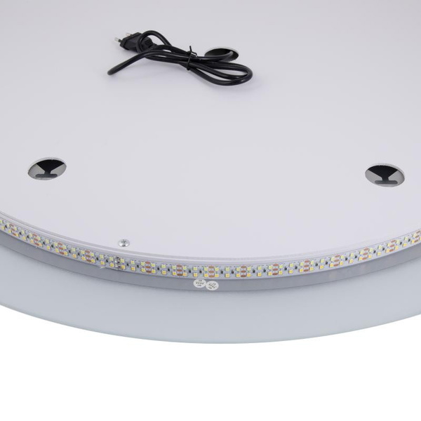 Дзеркало Qtap Taurus R600 з LED-підсвічуванням Touch, з антизапотіванням, димером, рег. темп. кольору (3000-6500K) (QT2478R607)