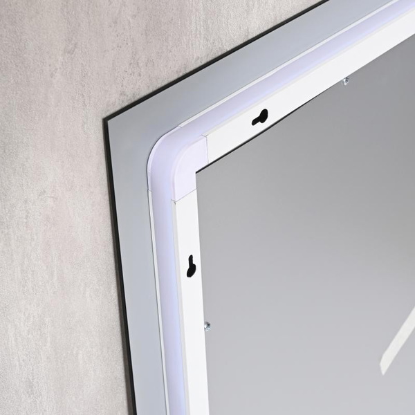 Дзеркало Qtap Taurus (TA1) 1200 х 800 з LED-підсвічуванням Touch, з антизапотіванням, димером, рег. темп. кольору (3000-6500K) (QTTAU120080048958)