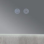 Дзеркало Qtap Taurus (TA2) 800 х 600 з LED-підсвічуванням Touch, з антизапотіванням, димером, рег. темп. кольору (3000-6500K) QTTAU8006004895