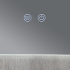 Дзеркало Qtap Taurus (TA2) 800 х 700 з LED-підсвічуванням Touch, з антизапотіванням, димером, рег. темп. кольору (3000-6500K) (QTTAU70070048955)