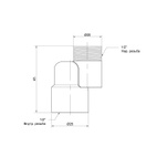 Эксцентрик радиаторный Icma 1/2" х 1 см (№720)