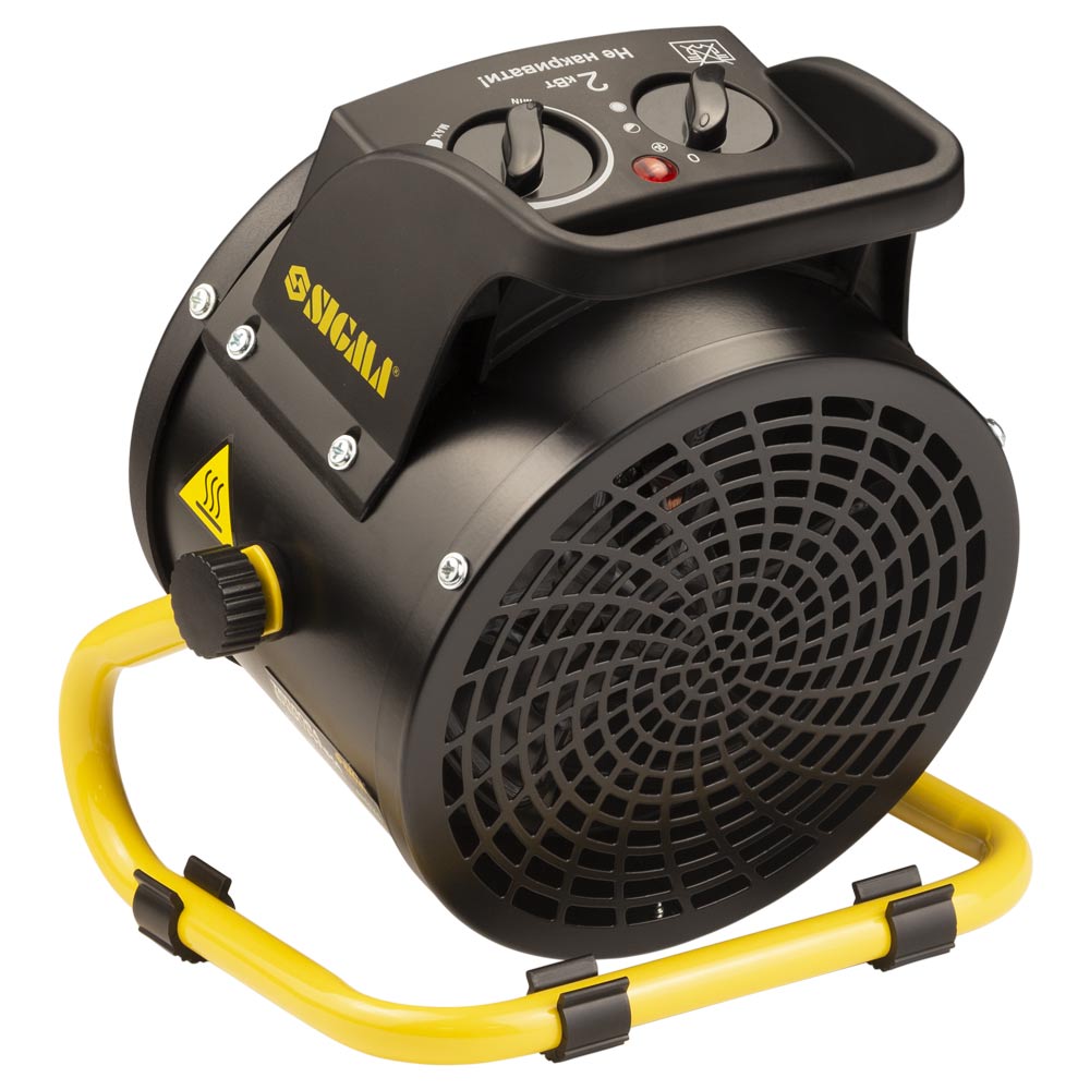 Электрическая тепловая пушка Sigma с керамическим нагревателем 2.0кВт (металл)