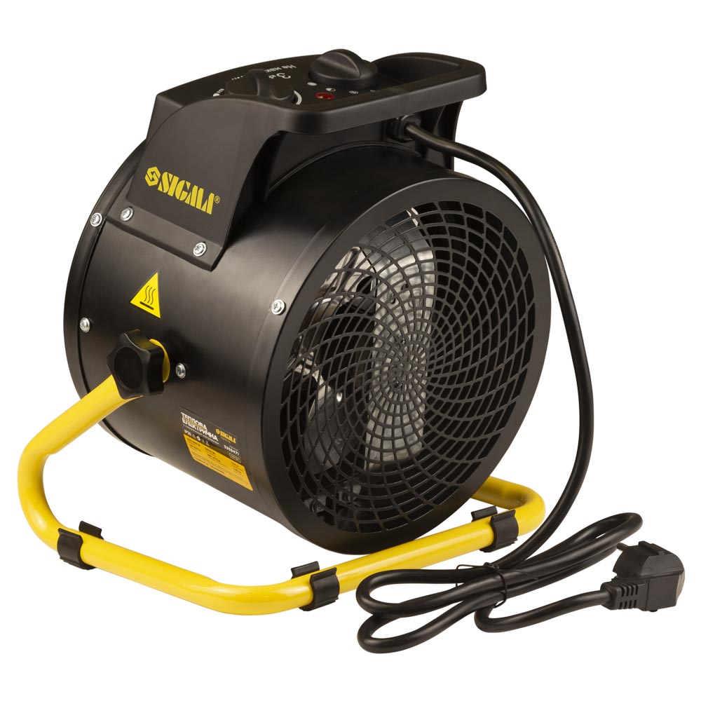 Электрическая тепловая пушка Sigma с керамическим нагревателем 3.0кВт (металл)