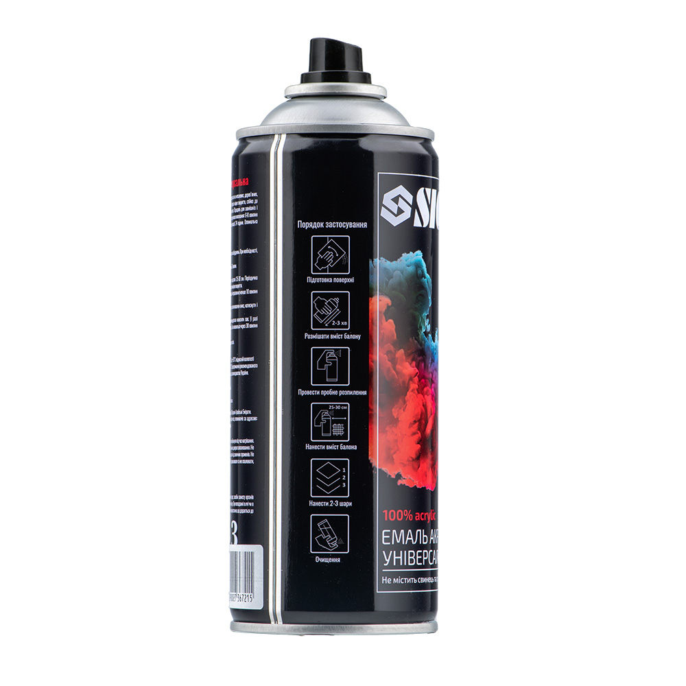 Емаль аерозольна Sigma акрилова 400 мл RAL 7024 графітово-сірий глянець