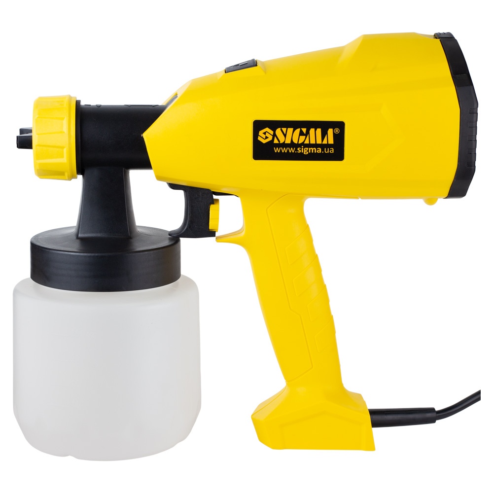 Фарборозпилювач Sigma електричний HVLP 350Вт Ø1.8/2.6 мм 800мл/хв н/б 800 мл