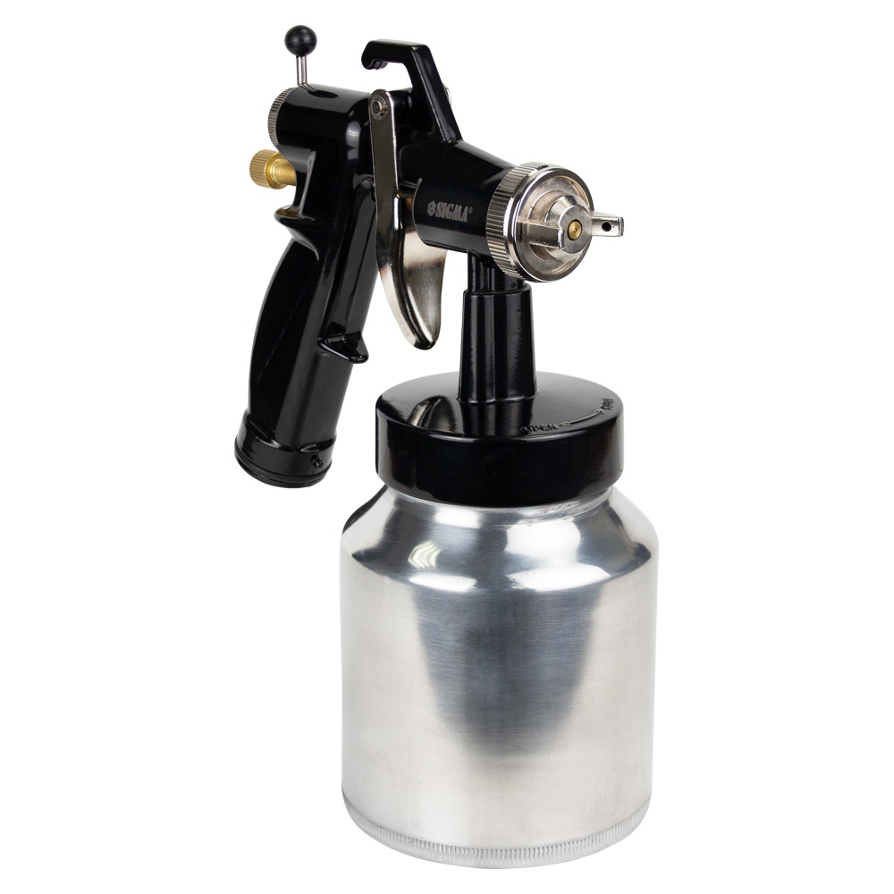 Фарборозпилювач Sigma електричний HVLP 450Вт Ø1.4/1.8 мм 230-290мл/хв н/б 1000 мл