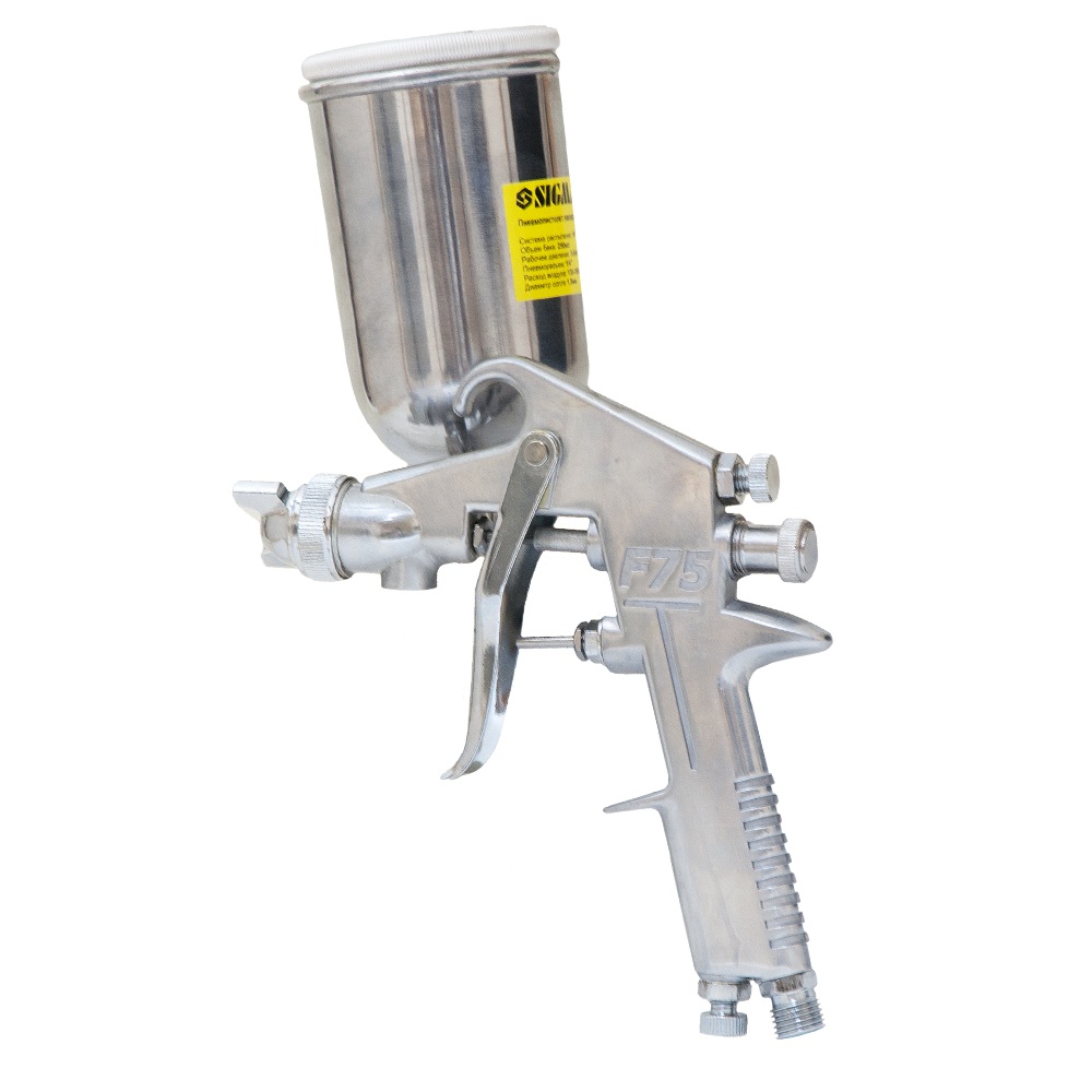 Фарборозпилювач Sigma HP Ø1.3 мм 55-170л/хв 2.5бар в/б плав 250 мл (мет)