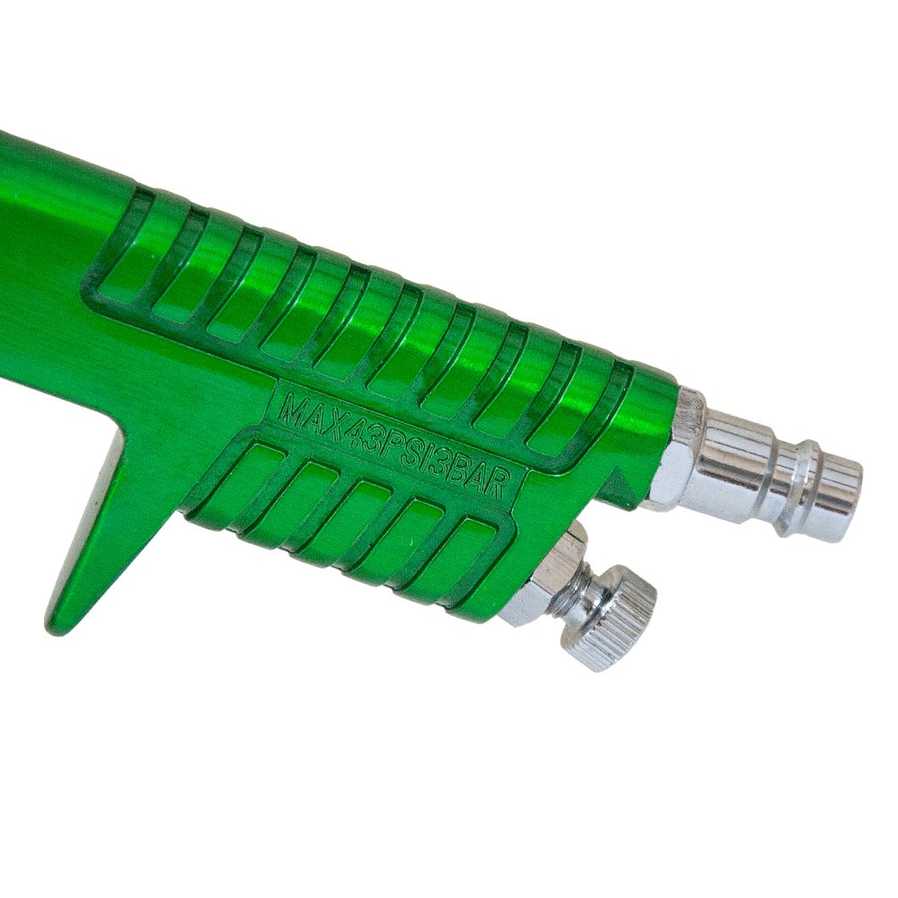 Фарборозпилювач Sigma HVLP Ø1.3 + 1.7 мм 140-280л/хв 3бар в/б 600 мл (пласт) зелений