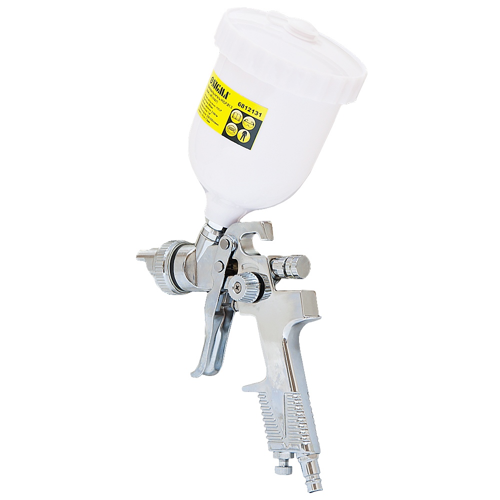 Фарборозпилювач Sigma HVLP Ø1.3 мм 140-280л/хв 3бар в/б 600 мл (пласт) хром