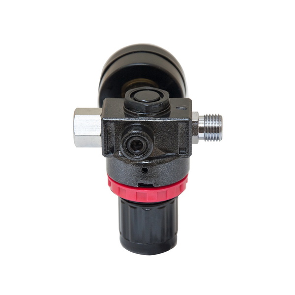 Краскораспылитель Sigma HVLP Ø1.4 мм 140-280л/мин 3бар в/б 600 мл (пласт) + редуктор зеленый