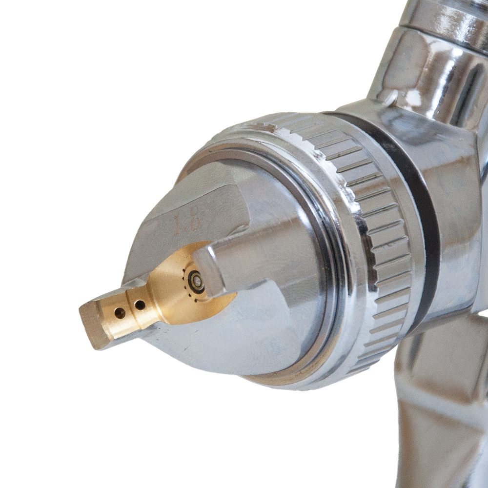 Фарборозпилювач Sigma HVLP Ø1.8 мм 140-280л/хв 3бар в/б 600 мл (пласт) хром