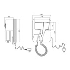 Фен із тримачем Qtap Pohodli 1200 Вт White (Pobut) (QTF1200RNP)