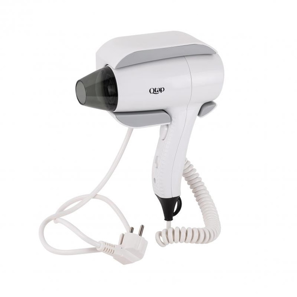 Фен із тримачем Qtap Pohodli 1200 Вт White (Pobut) (QTF1200ROP)