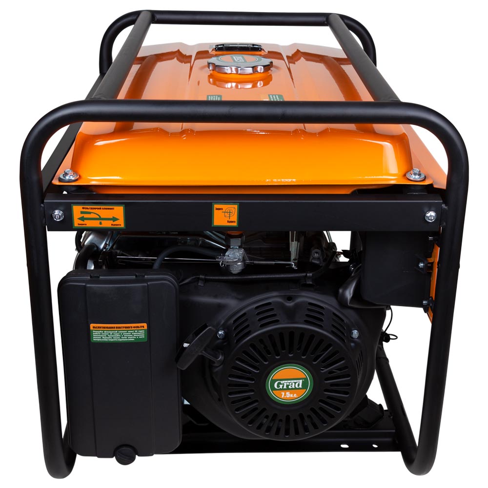 Генератор бензиновий Grad 220В 5.0/5.5кВт 4-х тактний ручний запуск