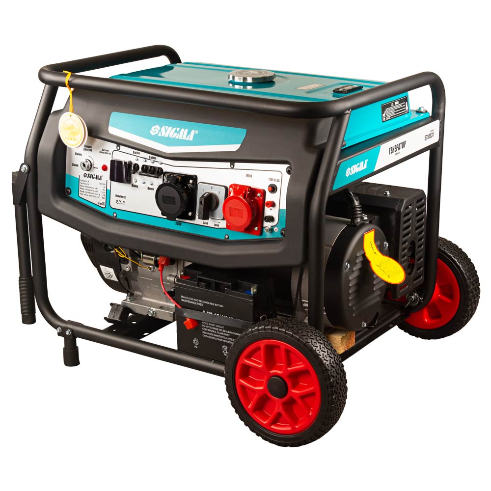 Генератор бензиновий Sigma 220-380В 9.5/10.0кВт 4-х тактний електрозапуск
