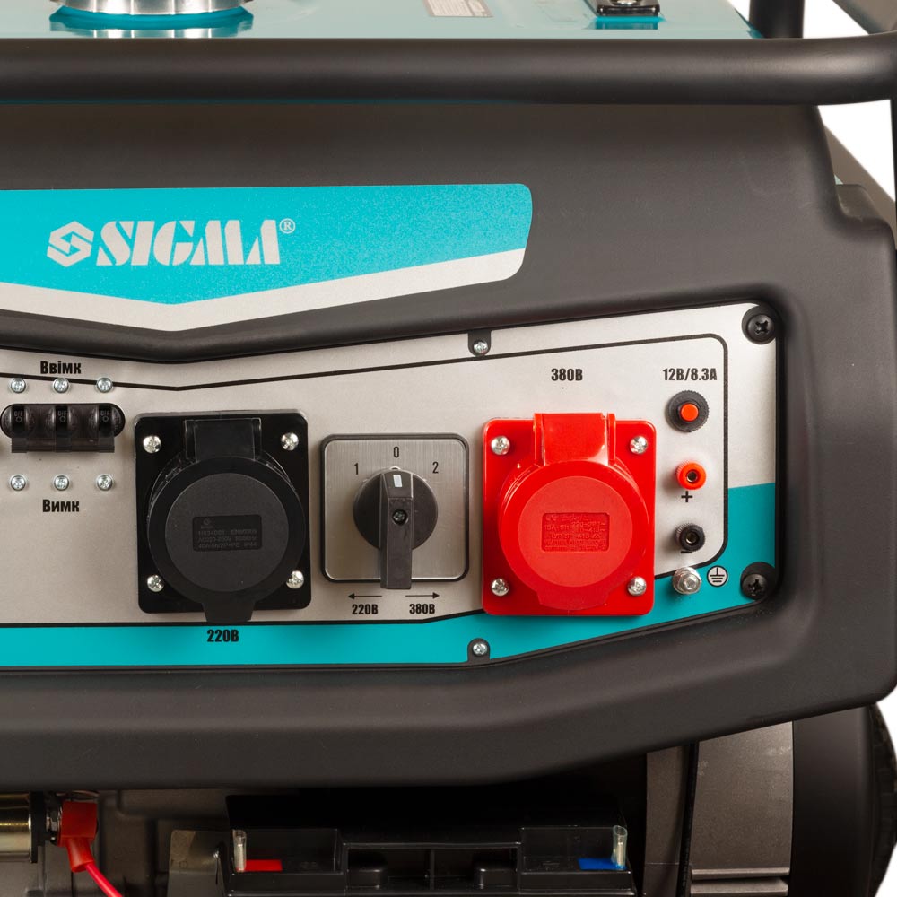 Генератор бензиновий Sigma 220В 9.5/10.0кВт 4-х тактний електрозапуск
