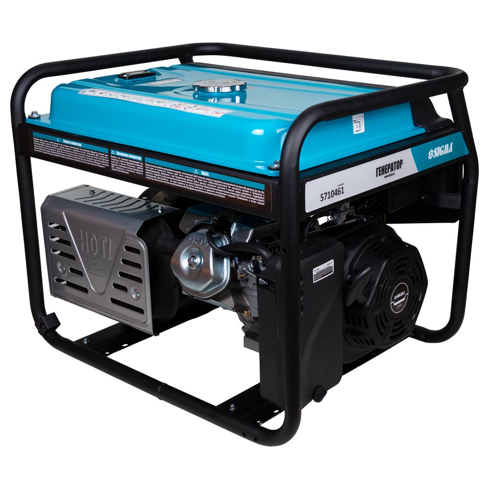Генератор бензиновий Sigma 220В 3.5/4.0кВт 4-х тактний ручний запуск