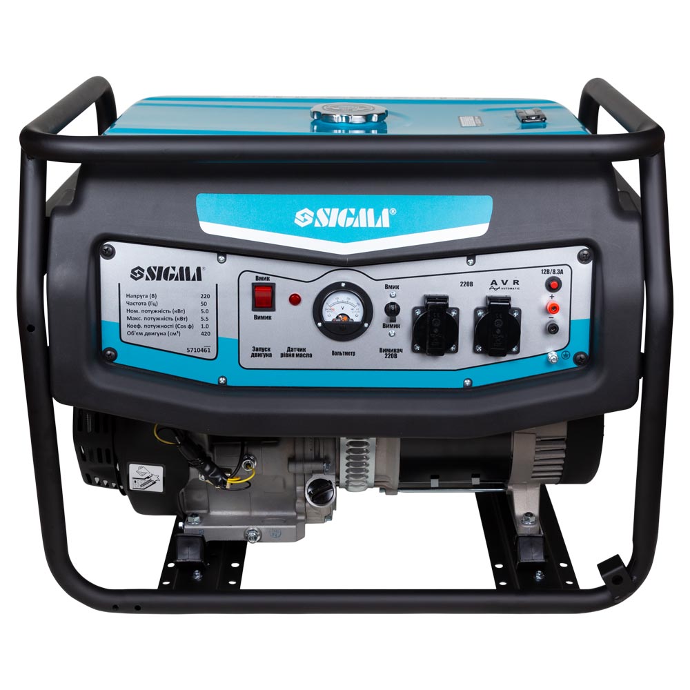 Генератор бензиновий Sigma 220В 3.5/4.0кВт 4-х тактний ручний запуск