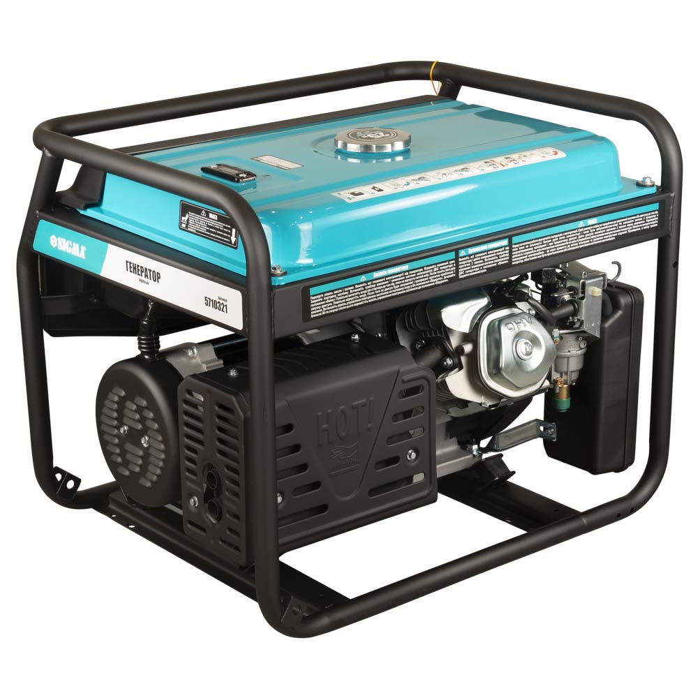 Генератор бензиновий Sigma 220В 5.0/5.5кВт 4-х тактний з виводом під АВР