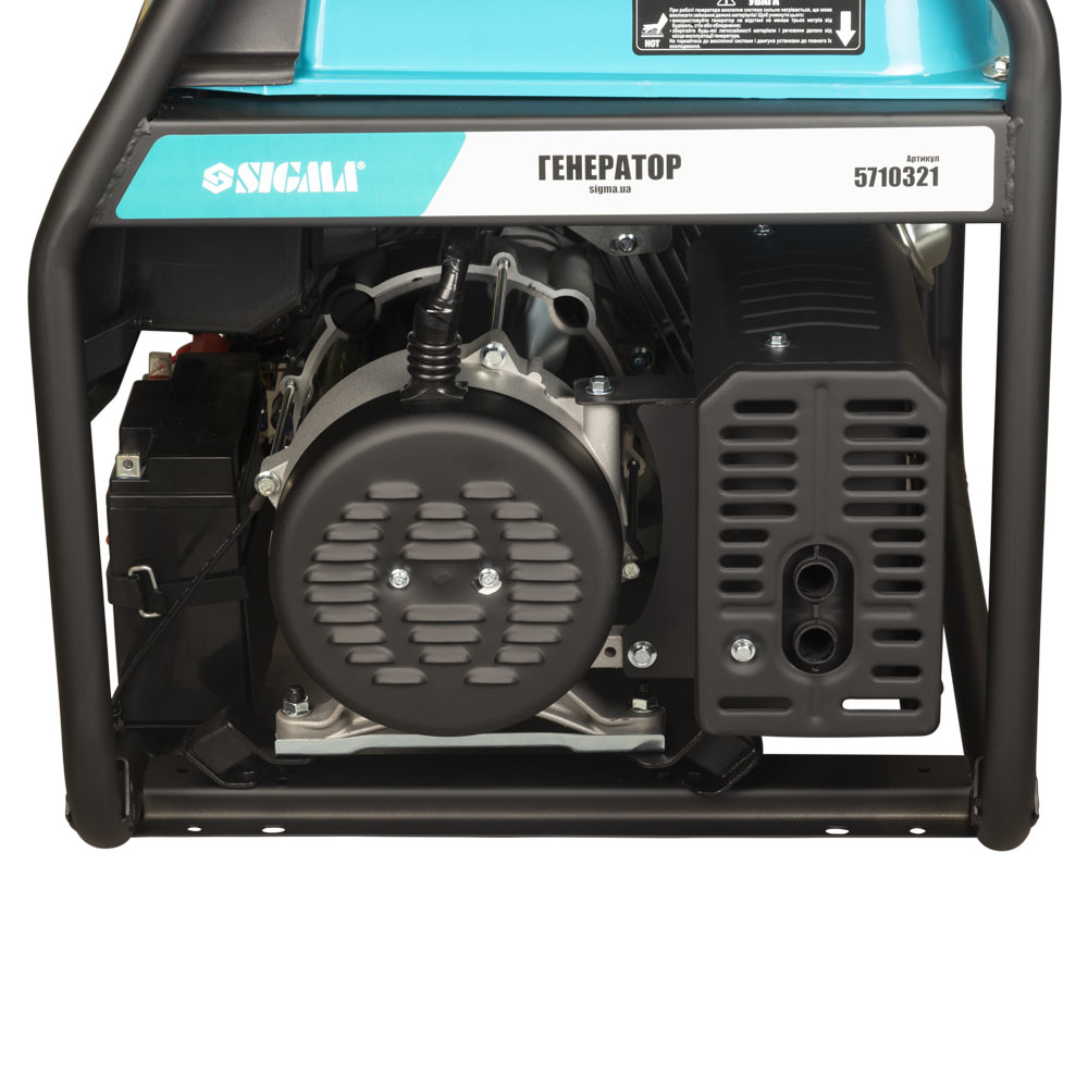 Генератор бензиновий Sigma 220В 5.0/5.5кВт 4-х тактний з виводом під АВР