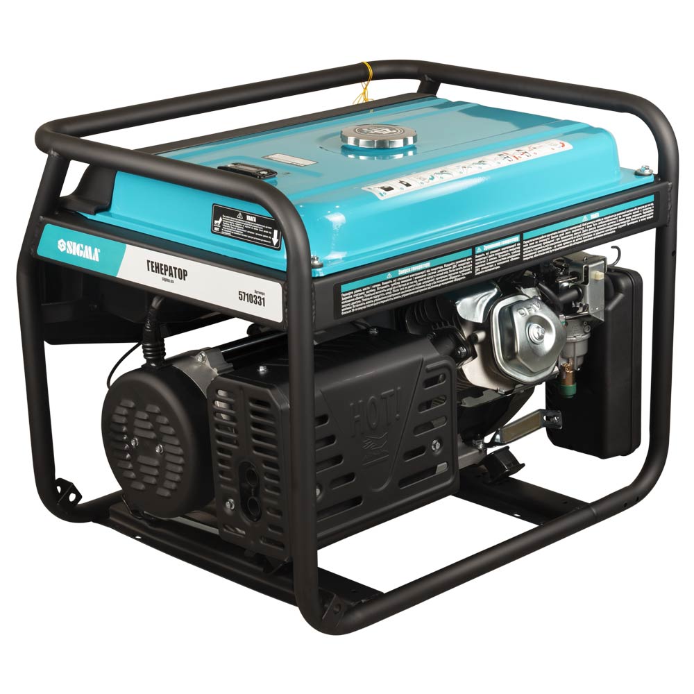 Генератор бензиновий Sigma 220В 6.0/6.5кВт 4-х тактний з виводом під АВР