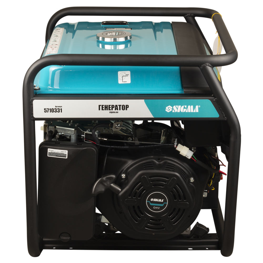 Генератор бензиновий Sigma 220В 6.0/6.5кВт 4-х тактний з виводом під АВР
