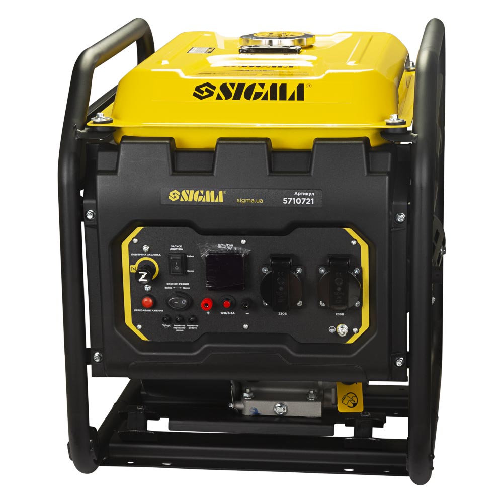 Генератор інверторний бензиновий Sigma 220В 2.2/2.5кВт 12л 4-х тактний ручний запуск