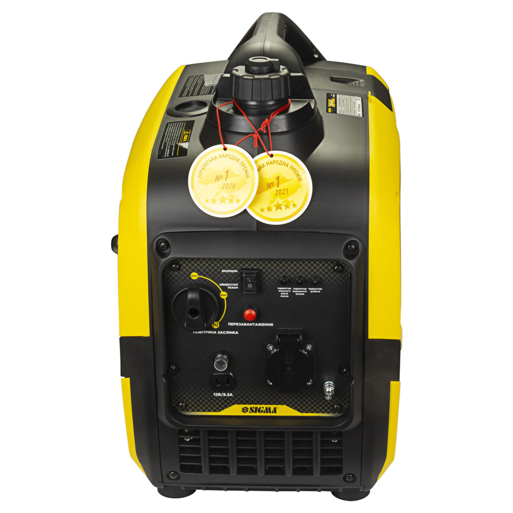 Генератор інверторний бензиновий Sigma 220В 2.2/2.5кВт 50дБ 4-х тактний ручний запуск