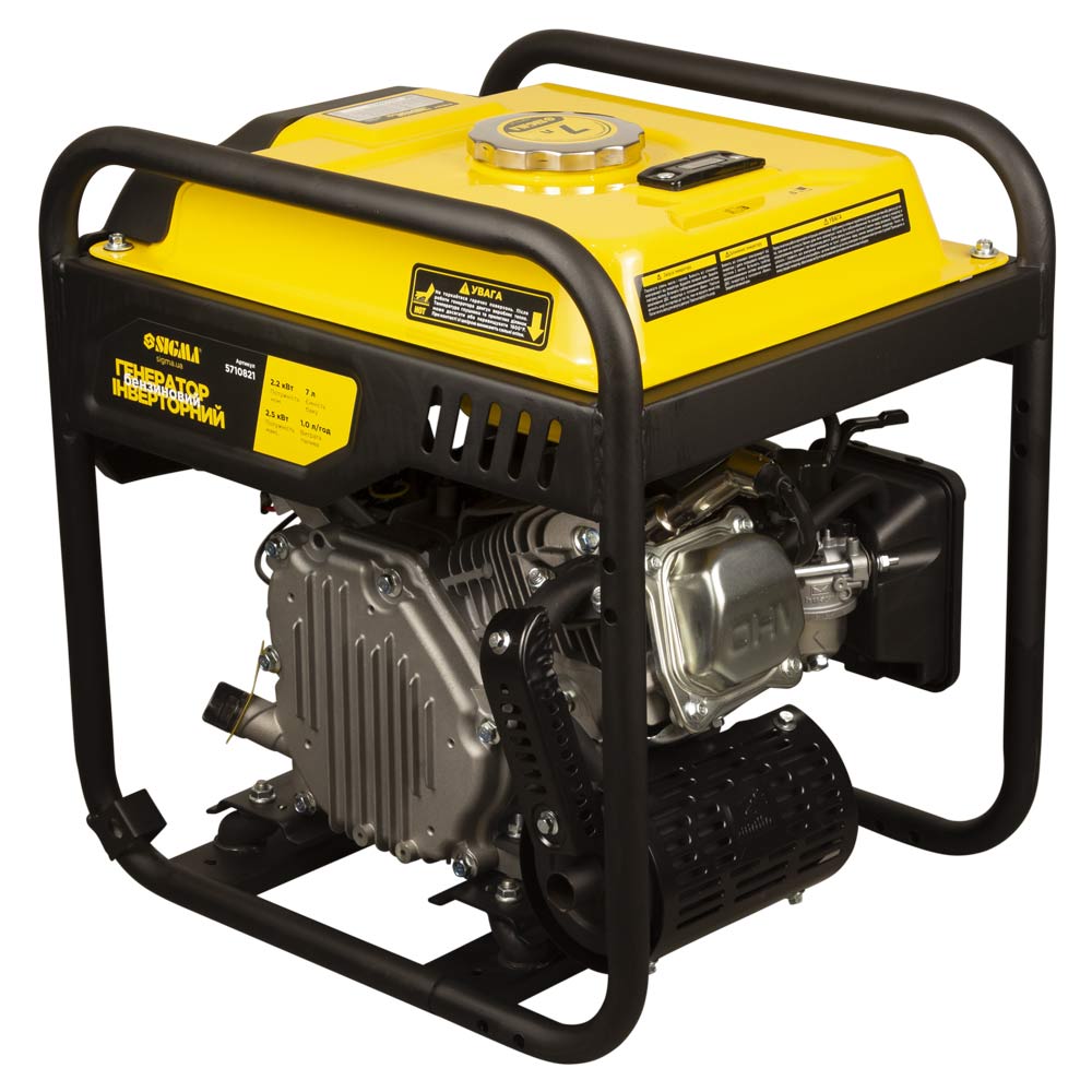 Генератор інверторний бензиновий Sigma 220В 2.2/2.5кВт 12л 4-х тактний ручний запуск