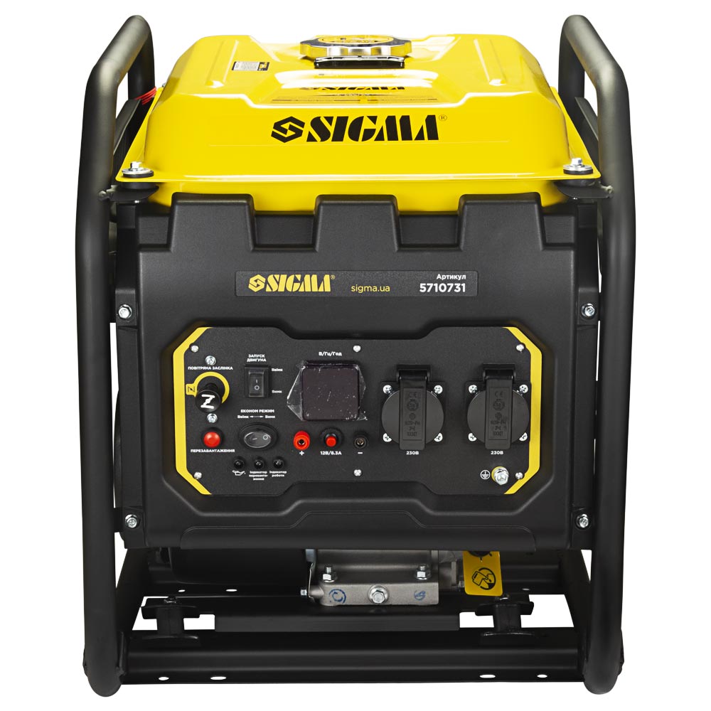 Генератор інверторний бензиновий Sigma 220В 3.0/3.5кВт 7л 4-х тактний ручний запуск