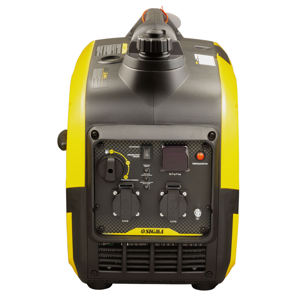 Генератор інверторний бензиновий Sigma 220В 3.2/3.4кВт 50дБ 4-х тактний ручний запуск