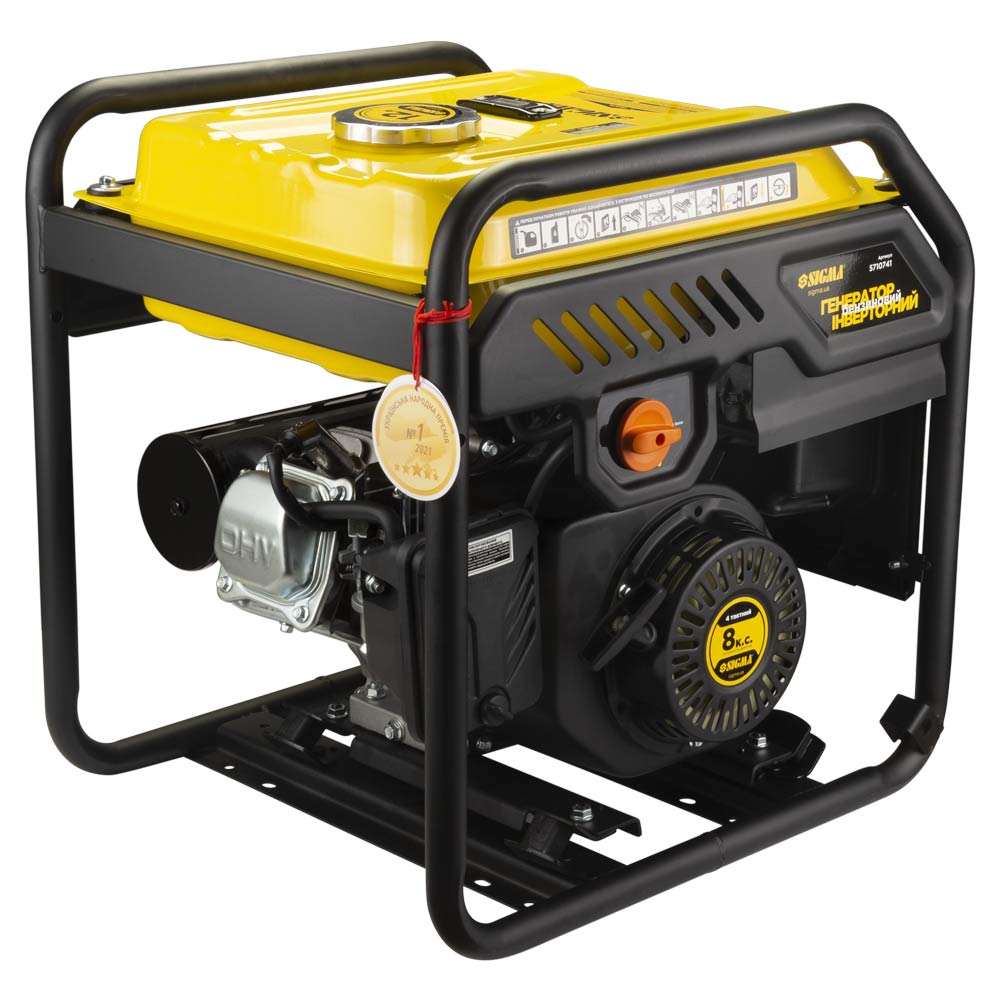 Генератор інверторний бензиновий Sigma 220В 4.0/4.5кВт 12л 4-х тактний ручний запуск