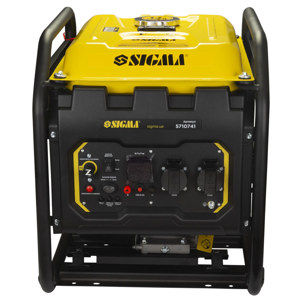 Генератор інверторний бензиновий Sigma 220В 4.0/4.5кВт 12л 4-х тактний ручний запуск