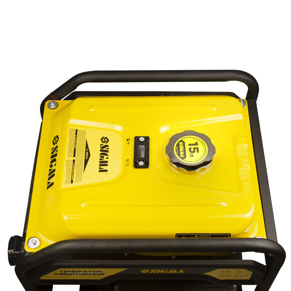 Генератор інверторний бензиновий Sigma 220В 5.5/6.0кВт 15л 4-х тактний з виводом під АВР